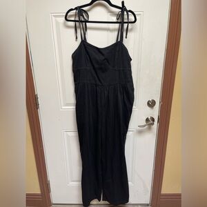 Old Navy Black Denim Jumpsuit